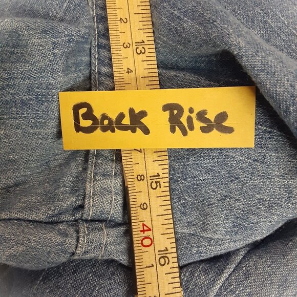 Vintage Christopher & Banks Jean Crop Pants Sz 10 Fall Y2K Pockets Zip/Button - Picture 5 of 13